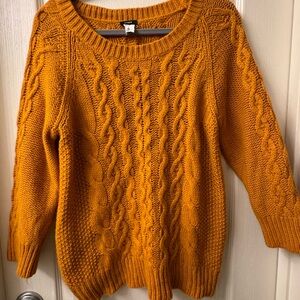 J. Crew Golden Cable Knit Sweater